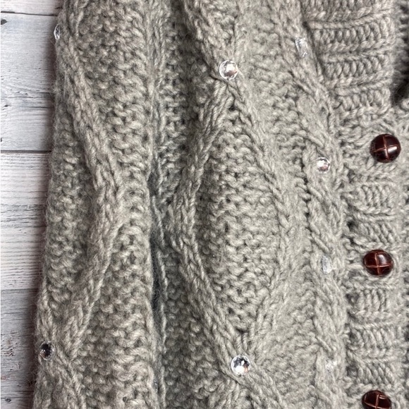 Victoria Secret Pink rhinestone wool cardigan - Picture 2 of 8